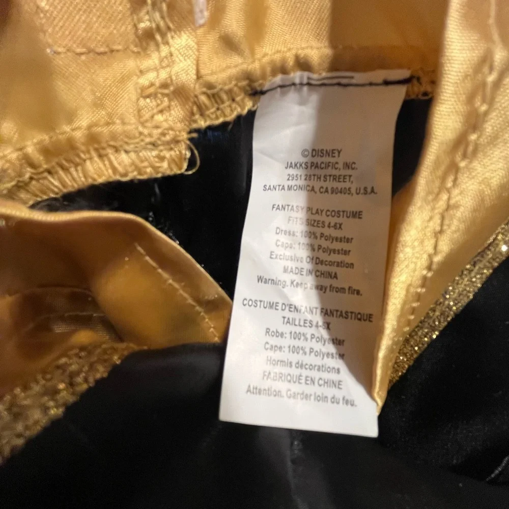 Disney Anna Frozen 2 Purple and Black Kids Costume with Gold Details - Picture 6 of 6